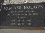 HOOGEN Johan, van der 1957-1988