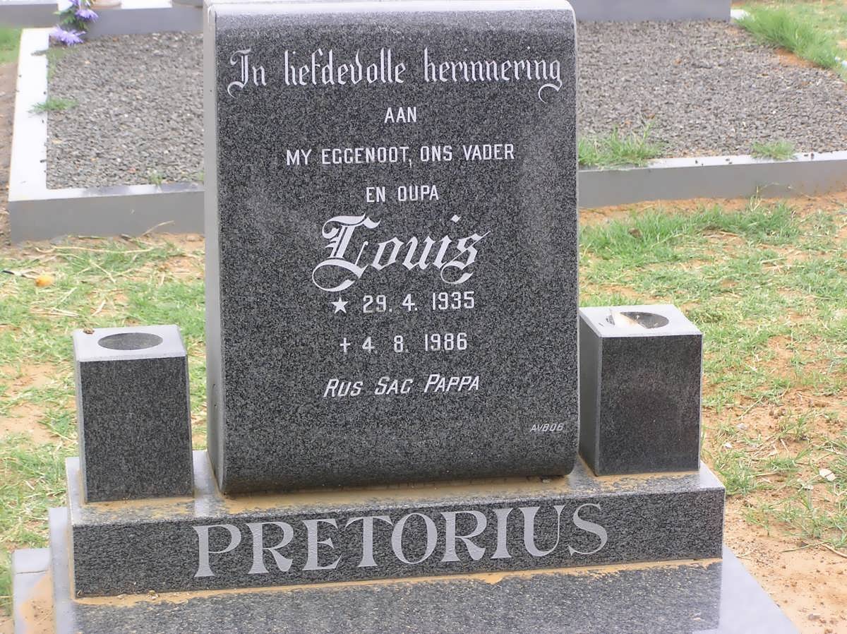 PRETORIUS Louis 1935-1986