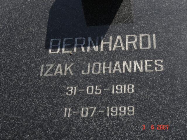 BERNHARDI Izak Johannes 1918-1999