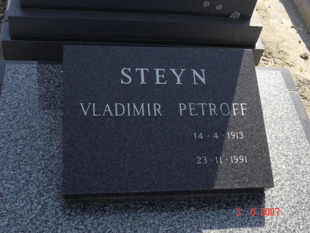 STEYN Vladimir Petroff 1913-1991