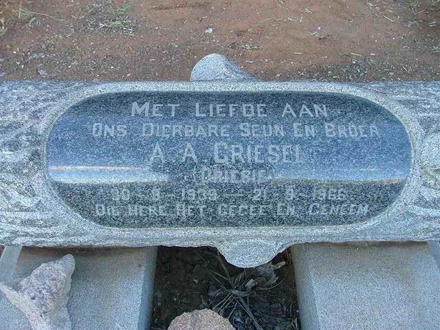 GRIESEL A.A. 1939-1966
