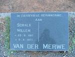 MERWE Schalk Willem, van der 1917-1977