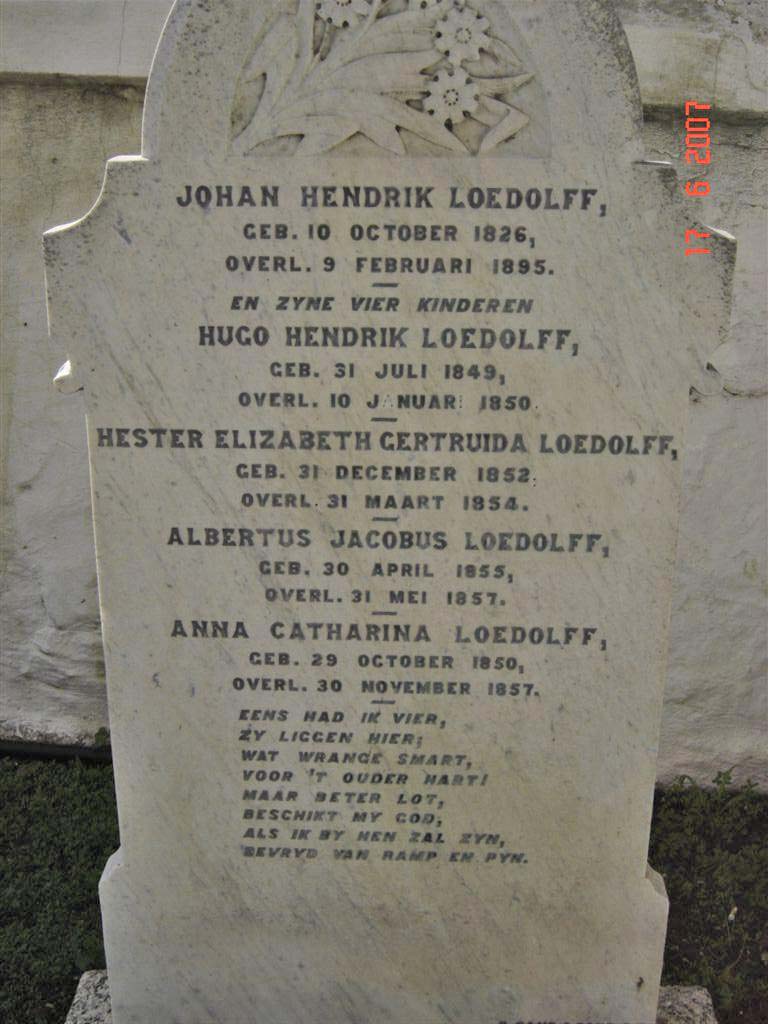 LOEDOLFF Johan Hendrik 1826-1895