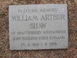 SHAW William Arthur 1901-1968