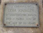 KININGER Lena -1974