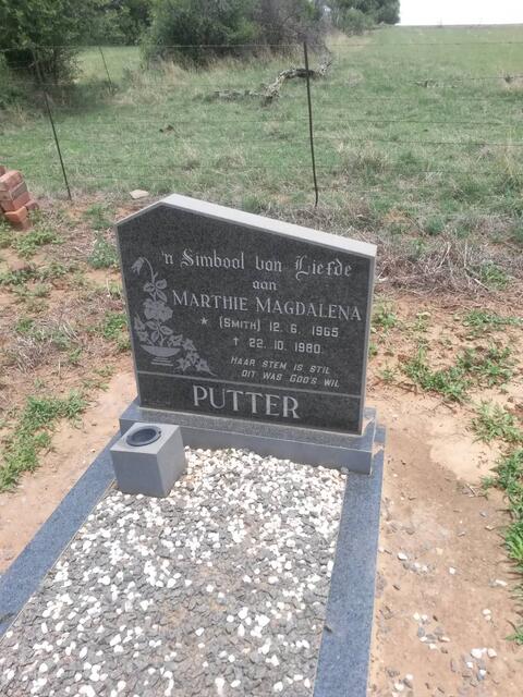 PUTTER Marthie Magdalena nee SMITH 1965-1980