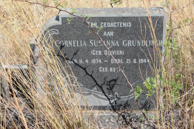GRUNDLINGH Cornelia Susanna nee OLIVIER 1874-1944