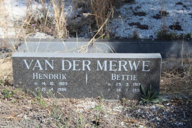 MERWE Hendrik, van der 1903-1986 & Bettie 1917-1991