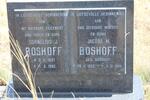 BOSHOFF Cornelius J. 1897-1982 & Jacoba M. BOSHOFF 1902-1994