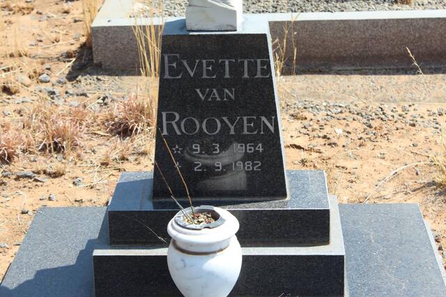 ROOYEN Evette, van 1964-1982