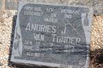 TONDER Andries J., van 1893-1957