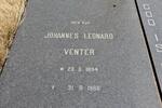 VENTER Johannes Leonard 1894-1988 & Magdalena Elizabeth Maria LABUSCHAGNE 1899-1987