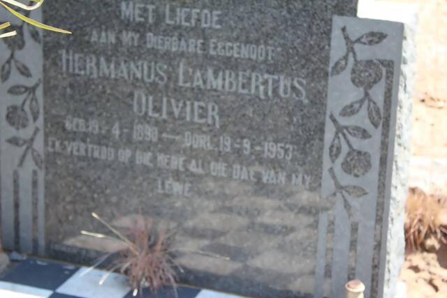 OLIVIER Hermanus Lambertus 1890-1953