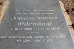 ODENDAAL Johanna Adriana 1909-1984