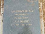 MOSTERT J.S. 1917-1969