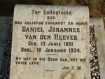 HEEVER Daniel Johannes, van den 1851-1934