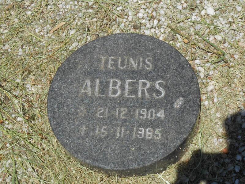 ALBERS Teunis 1904-1965