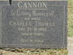 CANNON Charles Thomas -1963