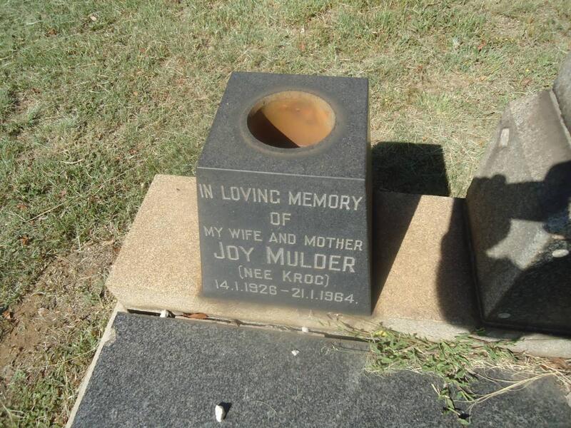 MULDER Joy nee KROG 1926-1964