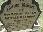 ROWLES Neville Raymond 1939-1946