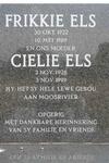 ELS Frikkie 1922-1989 & Cielie 1928-1999