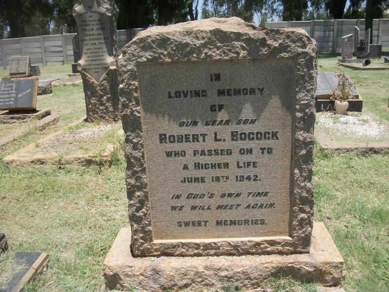 BOCOCK Robert L. -1942