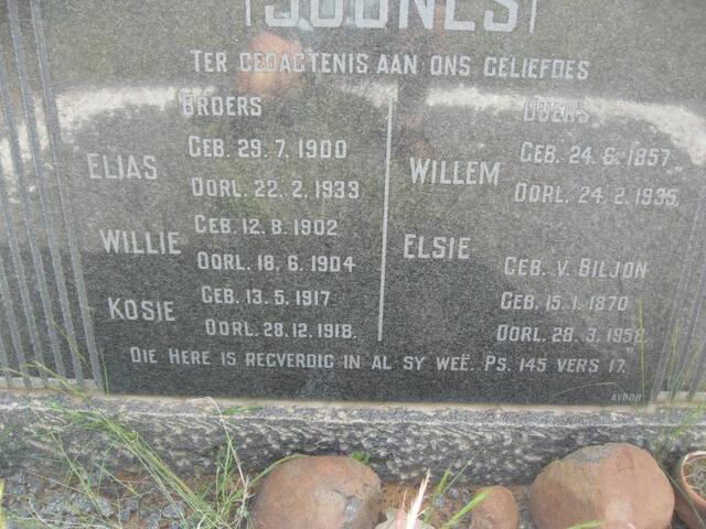 SOUNES Willem 1857-1935 & Elsie V. BILJON 1870-1958