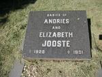 JOOSTE Andries -1928 & Elizabeth -1931