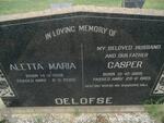 OELOFSE Casper 1905-1965 & Aletta Maria 1908-2000