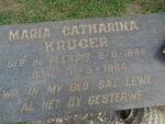 KRUGER Maria Catherina nee DU PLESSIS 1888-1964