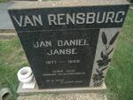 RENSBURG Jan Daniel Janse, van 1877-1959
