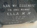 MERWE Ella M.M., van der 1934-1975