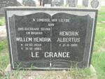 GRANGE Willem Hendrik, le 1937-1965 :: LE GRANGE Hendrik Albertus -1985