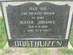 OOSTHUIZEN Hester Johanna 1882-1967