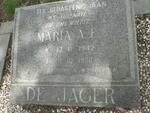 JAGER Maria A. F., de 1942-1970