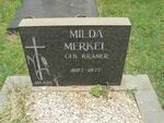 MERKEL Milda nee KRAMER 1887-1977