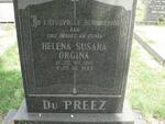 PREEZ Helena Susara Orgina, du 1912-1983