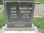 FRASER Isaac John 1909-1976 & Magdalena Marthina 1915-2010