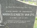 ZYL Maria Elizabeth, van 1892-1974
