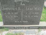 NAGEL Johannes R. 1915-1974 & Leah M.C. 1920-1988