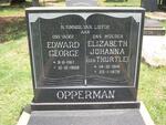 OPPERMAN Edward George 1917-1968 & Elizabeth Johanna THURTLE 1918-1979