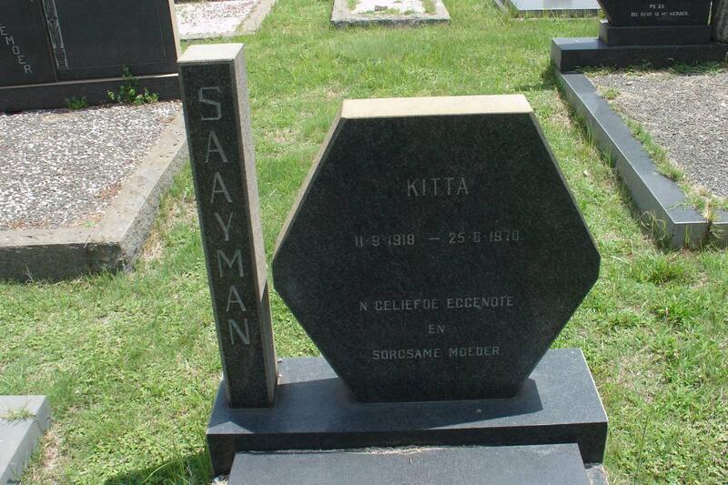 SAAYMAN Kitta 1918-1970