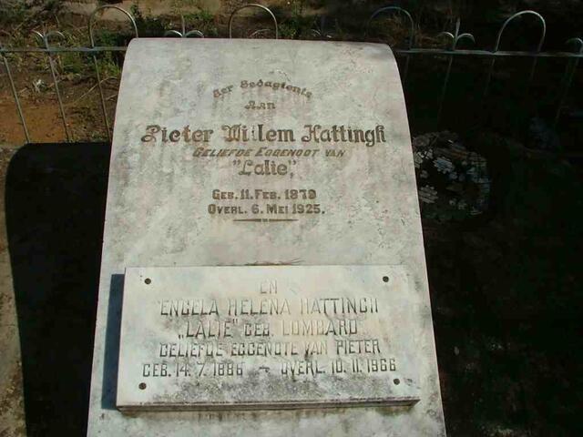 HATTINGH Pieter Willem 1879-1925 & Engela Helena LOMBARD 1886-1966