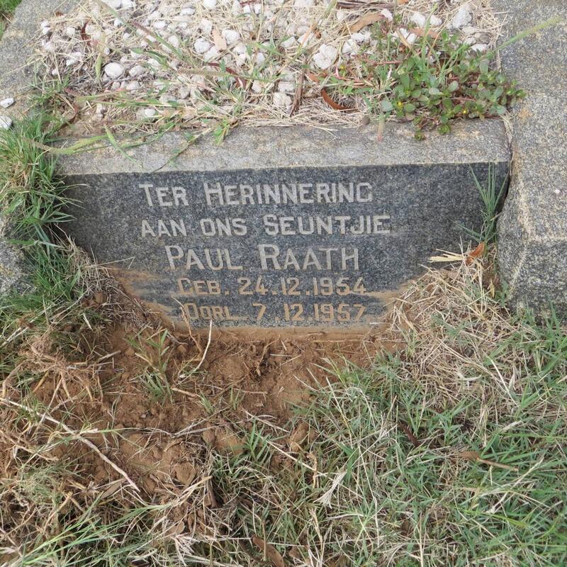 RAATH Paul 1954-1957