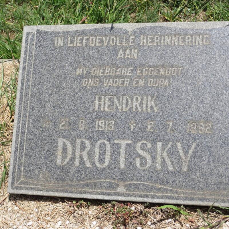 DROTSKY Hendrik 1918-19?2
