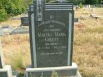 GREEFF Martha Maria nee GRIESEL 1878-1962
