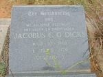 DICKS Jacobus C.G. 1903-1979