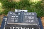 SNYMAN Dorothy Naomi 1926-2010