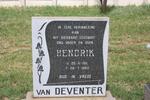 DEVENTER Hendrik, van 1911-1983