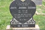 KOCK Judith Johanna Susanna, de 1915-1968